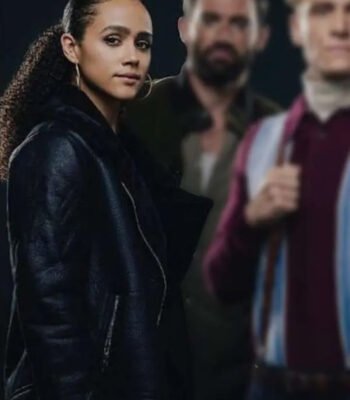 Nathalie Emmanuel Army of Thieves Leather Jacket