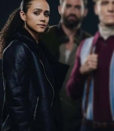 Nathalie Emmanuel Army of Thieves Leather Jacket