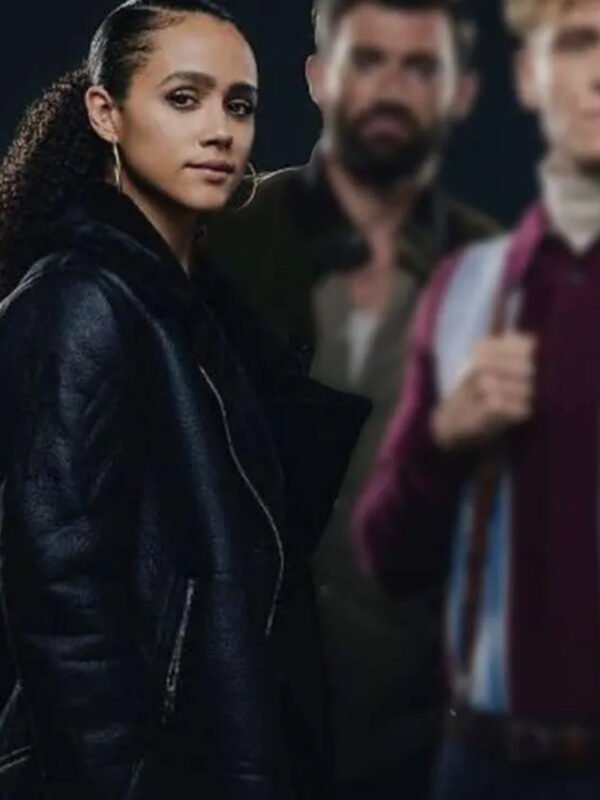 Nathalie Emmanuel Army of Thieves Leather Jacket