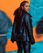 Nathalie Emmanuel Army of Thieves Leather Jacket