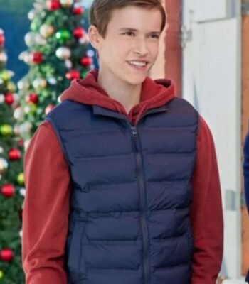 Navigating Christmas 2023 Everett Andres Blue Puffer Vest
