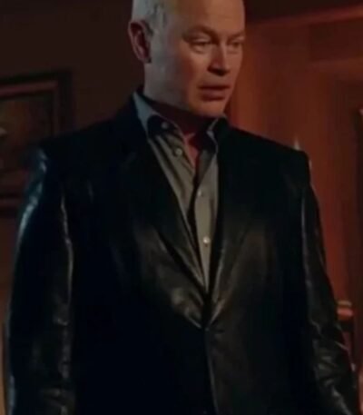Neal Mcdonough DCs Legends Of Tomorrow Black Leather Blazer