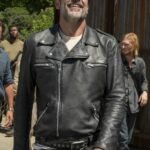 Negan Smith The Walking Dead Dead City S02 Black Biker Jacket