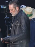 Negan Smith The Walking Dead Dead City S02 Black Biker Jacket
