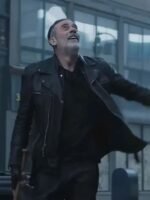 Negan Smith The Walking Dead Dead City S02 Black Biker Jacket