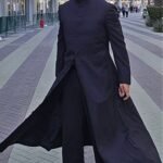 Neo The Matrix Movie Leather Long Trench Coat