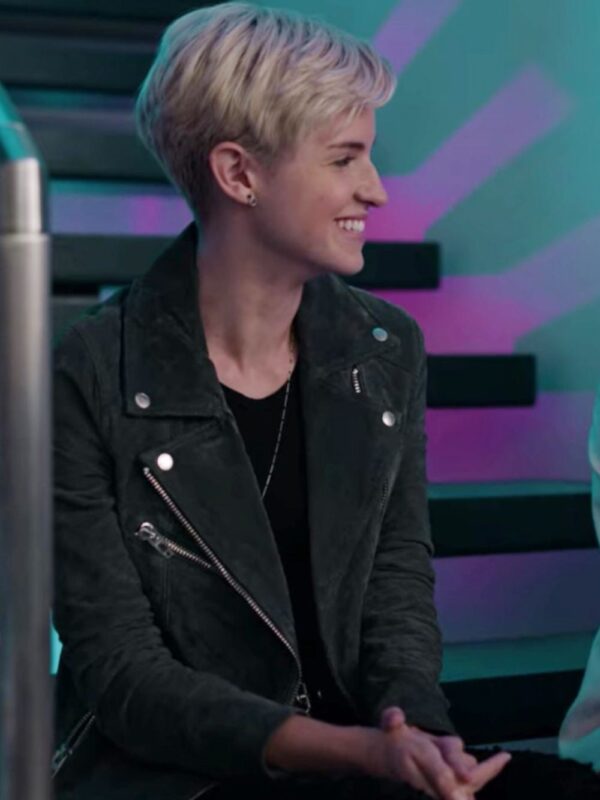 Never Have I Ever Eve Black Biker Leather Jacket