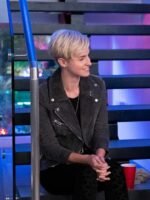 Never Have I Ever Eve Black Biker Leather Jacket