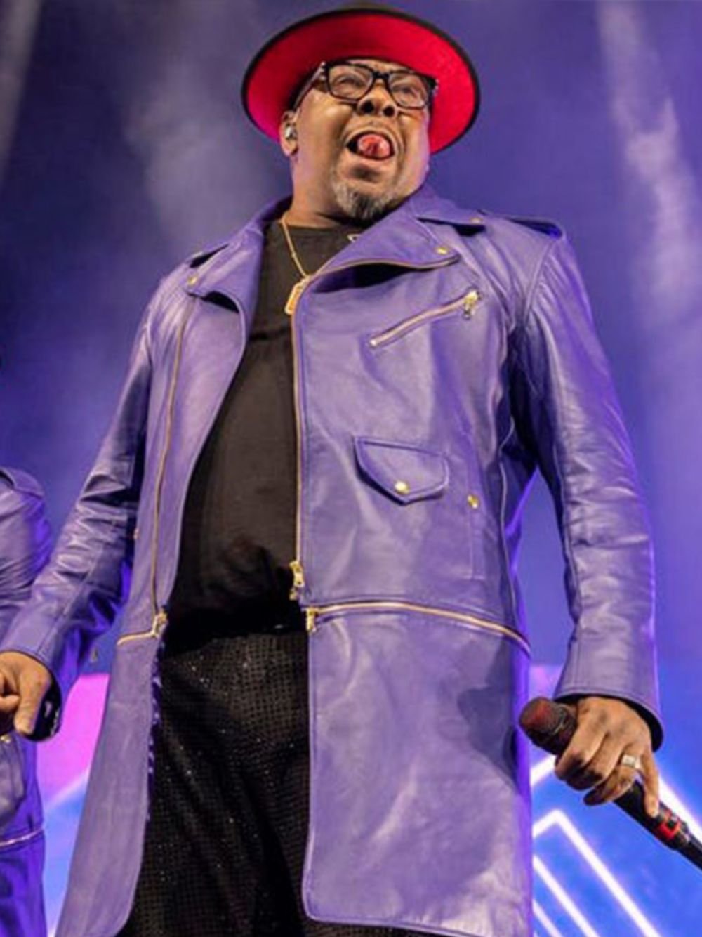 New Edition Legacy On Stage Purple Coat New Edition Legacy On Stage Purple Coat