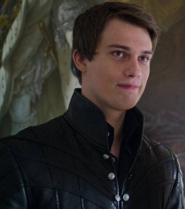 Nicholas Galitzine Cinderella Black Leather Jacket