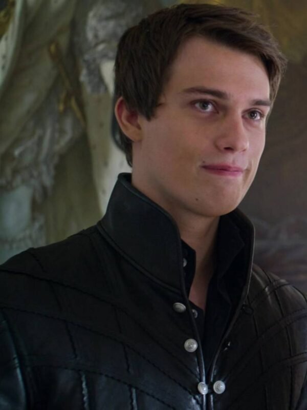 Nicholas Galitzine Cinderella Black Leather Jacket