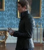 Nicholas Galitzine Cinderella Black Leather Jacket