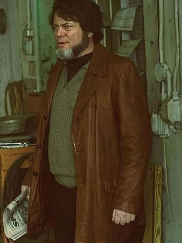 Nick Offerman Fargo Karl Weathers Brown Coat