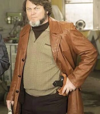 Nick Offerman Fargo Karl Weathers Brown Coat