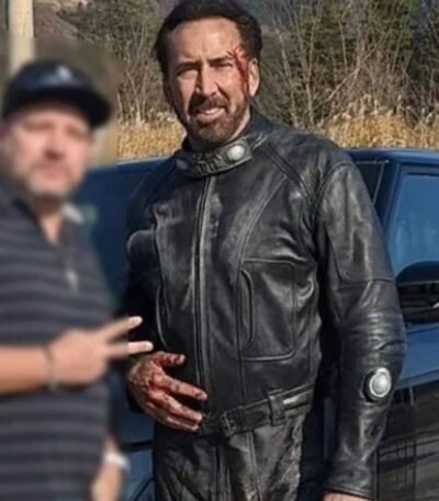 Nicolas Cage Prisoners of the Ghostland Hero Real Leather Jacket