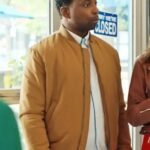 Nigel Downer Love Hacks Yellow Bomber Jacket