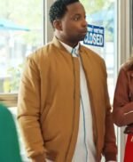 Nigel Downer Love Hacks Yellow Bomber Jacket