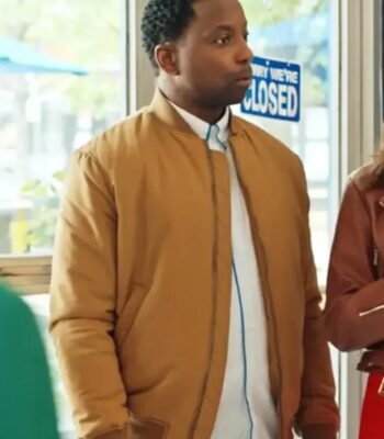 Nigel Downer Love Hacks Yellow Bomber Jacket