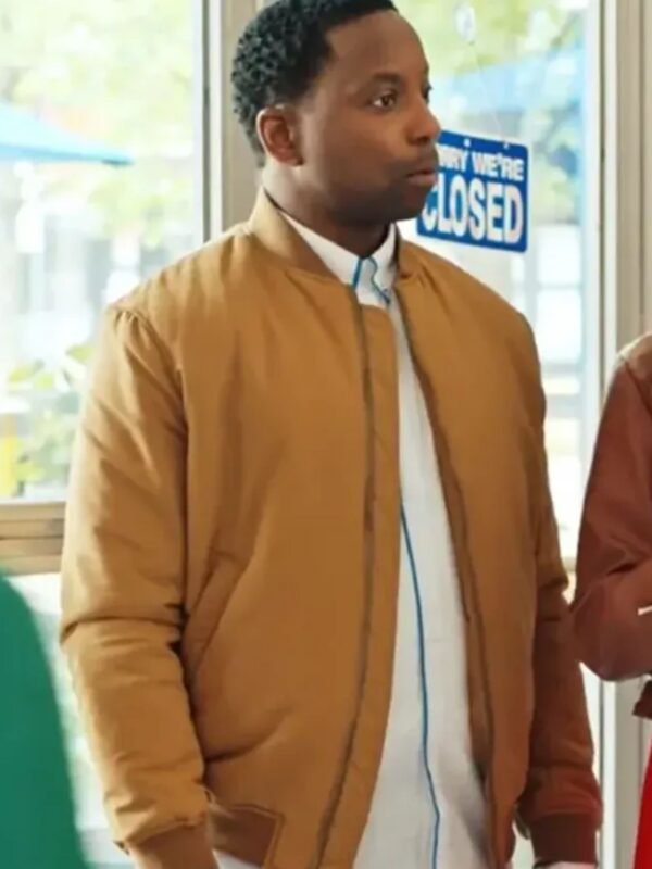 Nigel Downer Love Hacks Yellow Bomber Jacket