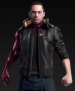 Night City Dreamer Cyberpunk 2077 Black Bomber Jacket