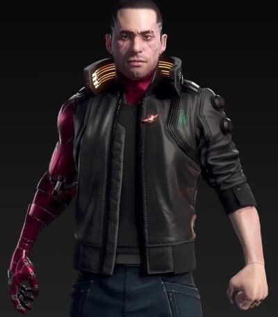 Night City Dreamer Cyberpunk 2077 Black Bomber Jacket