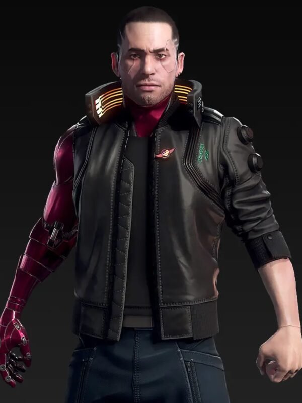Night City Dreamer Cyberpunk 2077 Black Bomber Jacket