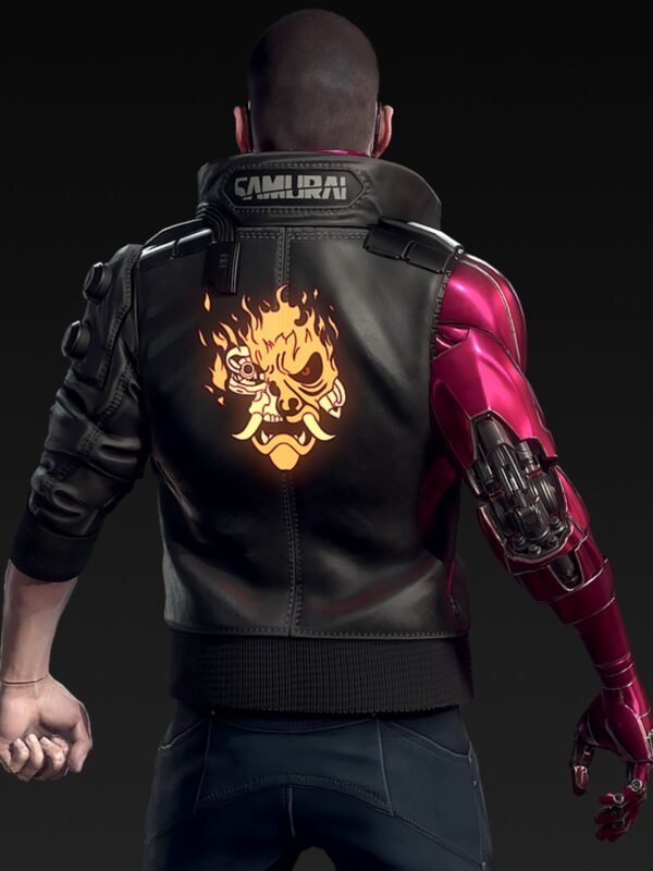 Night City Dreamer Cyberpunk 2077 Black Bomber Jacket