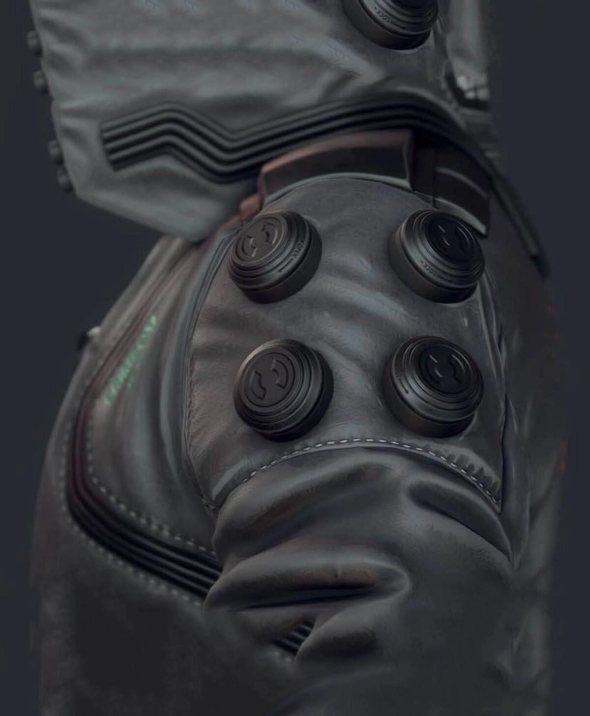 Night City Dreamer Cyberpunk 2077 Black Bomber Jacket