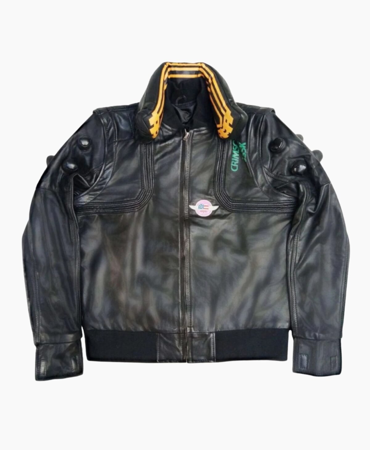 Night City Dreamer Cyberpunk 2077 Black Bomber Jacket