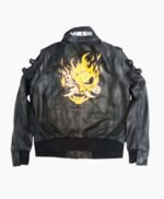 Night City Dreamer Cyberpunk 2077 Black Bomber Jacket