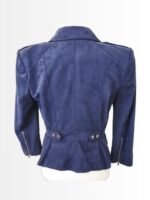 Nina Dobrev The Vampire Diaries S05 Navy Biker Jacket