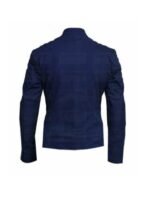 No Time To Die James Bond Blue Cafe Racer Jacket