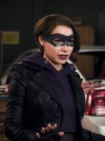 Nora West Allen The Flash S05 Black Leather Jacket