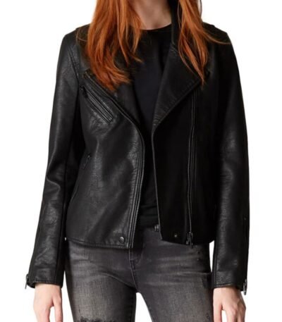 Nora West Allen The Flash S05 Black Leather Jacket