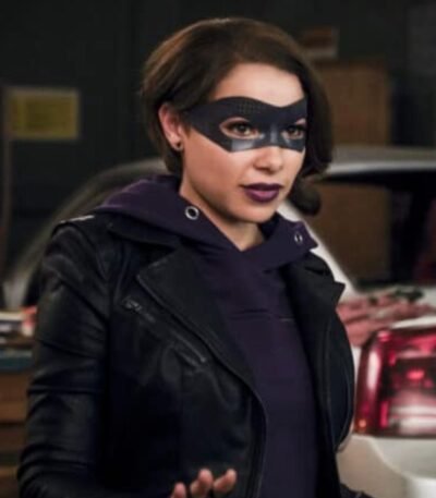 Nora West Allen The Flash S05 Black Leather Jacket