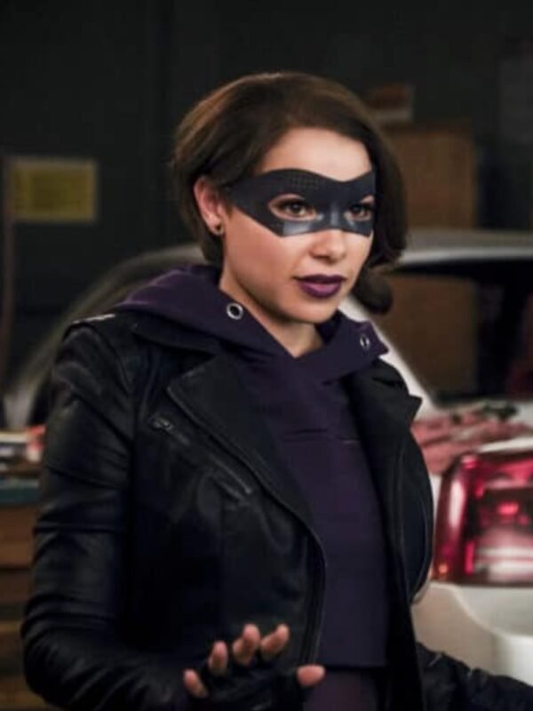 Nora West Allen The Flash S05 Black Leather Jacket