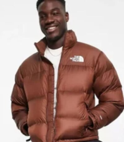 North Face Brown Puffer Jacket