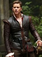 Once Upon a Time Prince Charming Brown Leather Jacket