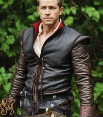 Once Upon a Time Prince Charming Brown Leather Jacket)