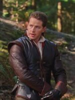 Once Upon a Time Prince Charming Brown Leather Jacket