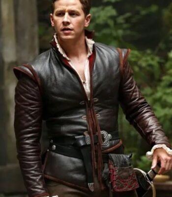 Once Upon a Time Prince Charming Brown Leather Jacket