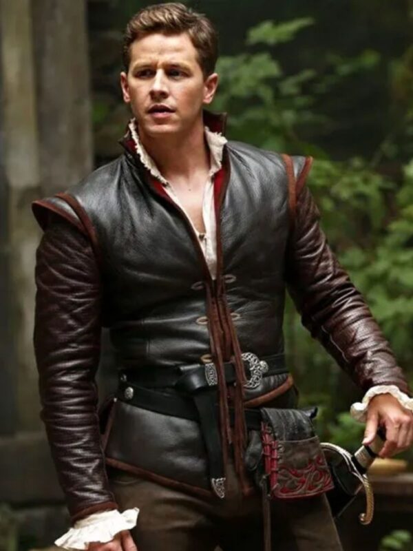 Once Upon a Time Prince Charming Brown Leather Jacket