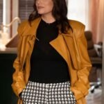 Only Murders in the Building S4 Eva Longoria Leather Coat