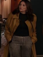 Only Murders in the Building S4 Eva Longoria Leather Coat