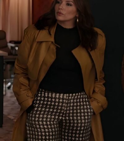 Only Murders in the Building S4 Eva Longoria Leather Coat