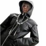Organization XIII Kingdom Hearts Enigma Leather Hooded Coat