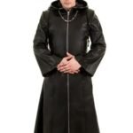 Organization XIII Kingdom Hearts Enigma Leather Hooded Coat