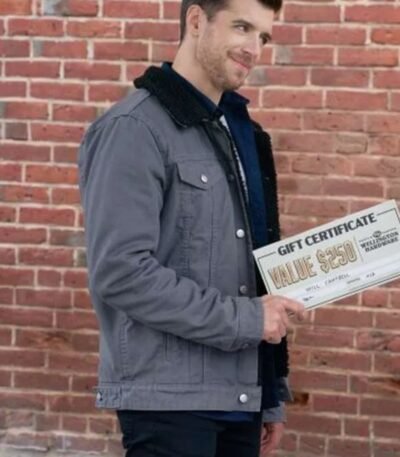 Our Christmas Mural 2023 Dan Jeannotte Grey Jacket