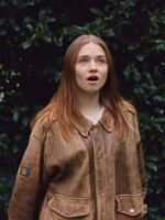 Oversized Alyssa Jessica Barden Brown Jacket