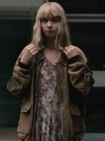 Oversized Alyssa Jessica Barden Brown Jacket